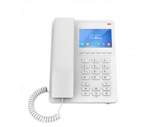 Grandstream GHP630W Compact Hotel Phone with Color LCD Screen and Wi-Fi - White