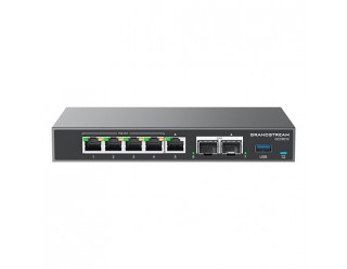 Grandstream GCC6010 UC+Networking Convergence Device (VPN Router, NGFW, Switch & IP PBX) with 2x 2.5 Gigabit SFP ports and 5x Gigabit Ethernet ports