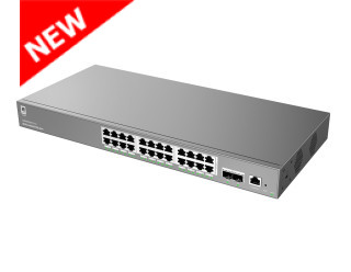 Grandstream GWN7803PL Pro Enterprise 24-Port Gigabit Layer 2++ Managed PoE/PoE+ Switch with 2x SFP+ Uplink Ports