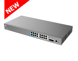 Grandstream GWN7802P Pro Enterprise 16-Port Gigabit Layer 2++ Managed PoE/PoE++ Switch with 2x SFP+ Uplink Ports
