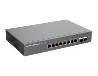 Grandstream GWN7721P 10-Port L2-Lite Managed 2.5Gigabit PoE Switch with 8x 2.5G Ethernet Ports and 2x 10G SFP+